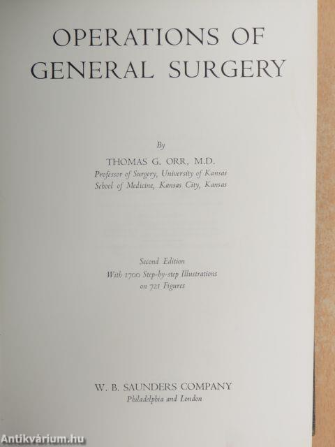 Operations of general surgery