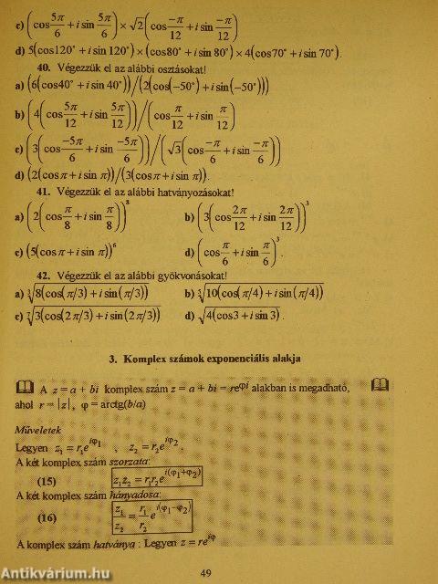 Matematika példatár