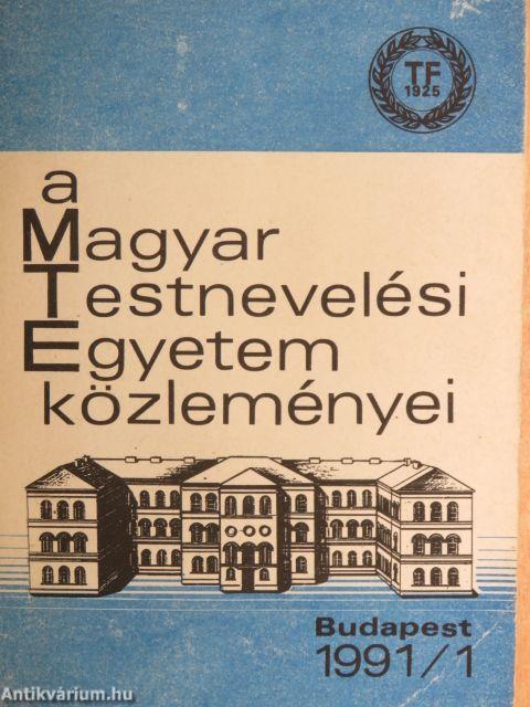 A Magyar Testnevelési Egyetem közleményei 1991/1.