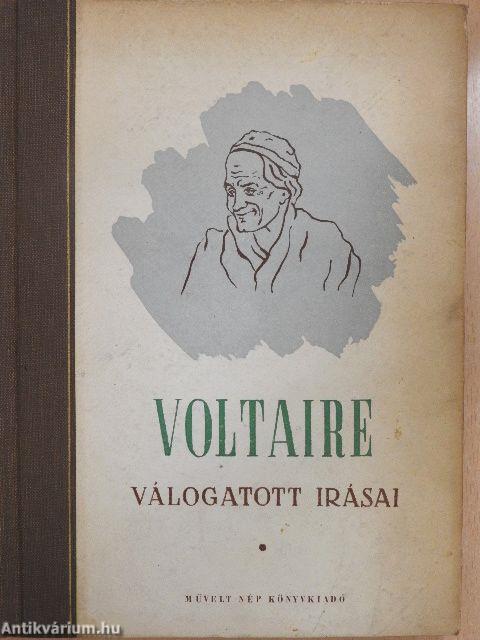 Voltaire válogatott írásai (Dr. Castiglione László könyvtárából)