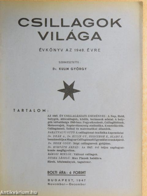 Csillagok Világa 1948.