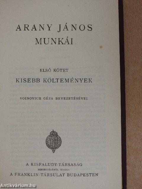 Arany János munkái I-IV.