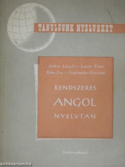 Rendszeres angol nyelvtan (Dr. Castiglione László könyvtárából)