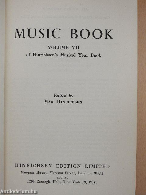 Music Book of Hinrichsen's Musical Year Book VII.