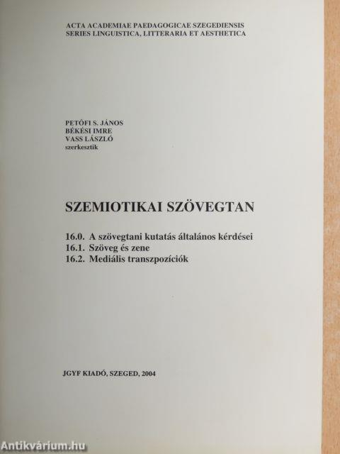 Szemiotikai szövegtan 