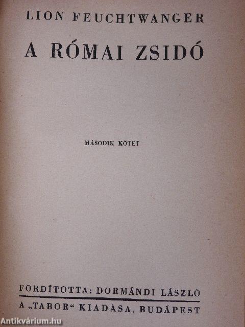 A római zsidó I-II.