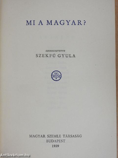 Mi a magyar?