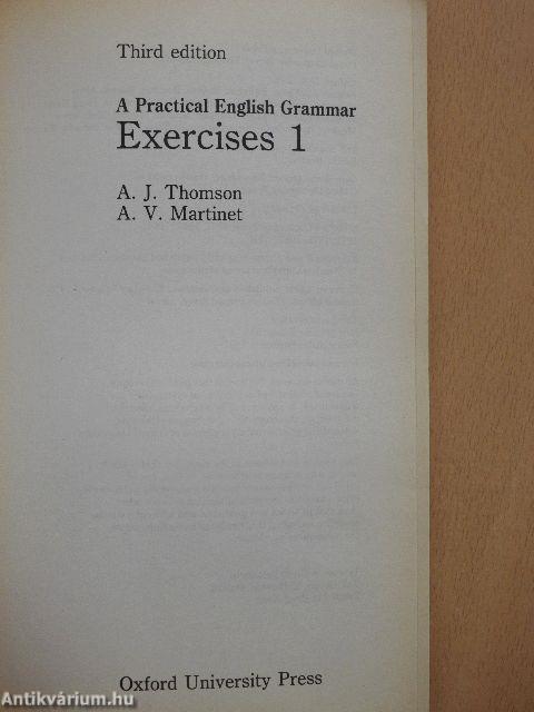 A Practical English Grammar Exercises 1-2