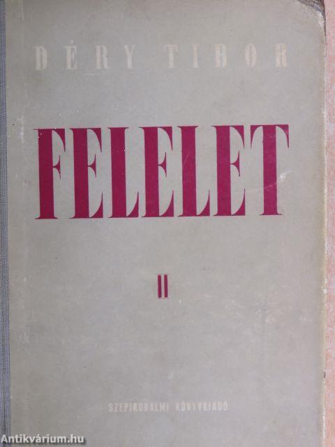 Felelet II.