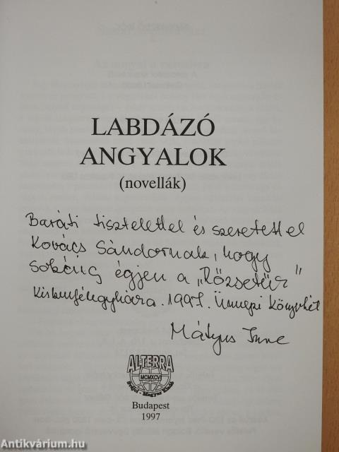 Labdázó angyalok (dedikált példány)