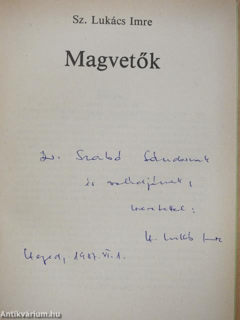 Magvetők (dedikált példány)