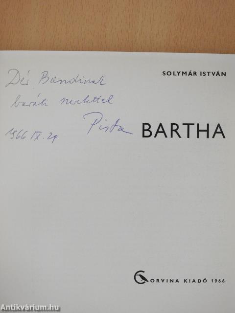 Bartha (dedikált példány)