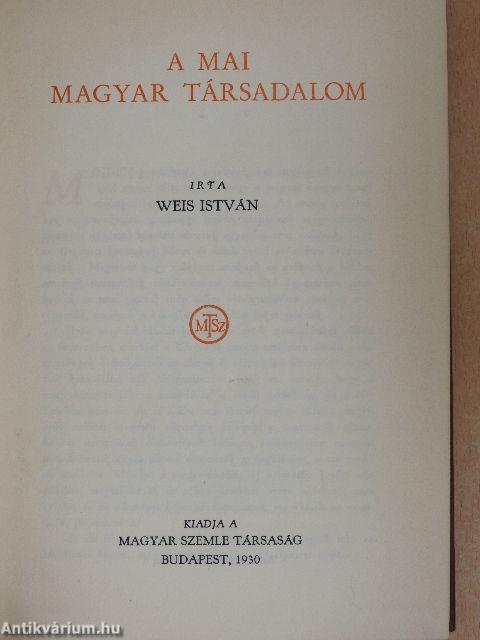 A mai magyar társadalom