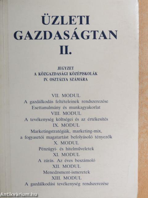 Üzleti gazdaságtan II.