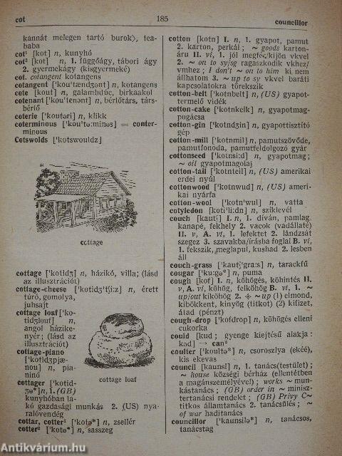 Angol-magyar kéziszótár