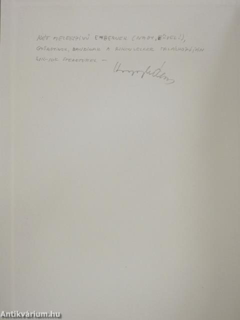 Szervátiusz Tibor (dedikált példány)