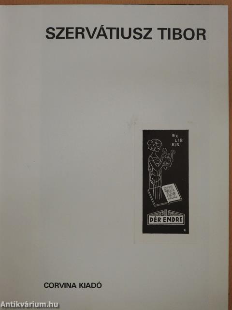 Szervátiusz Tibor (dedikált példány)