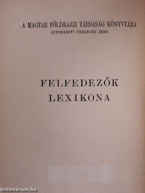 Felfedezők lexikona