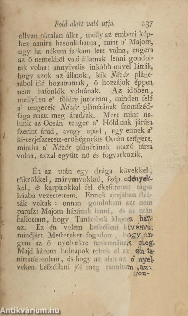 Klimius Miklósnak föld alatt való utja