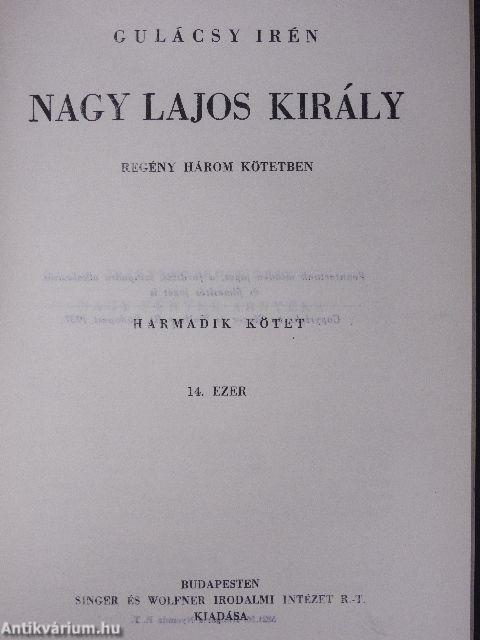 Nagy Lajos király I-III.