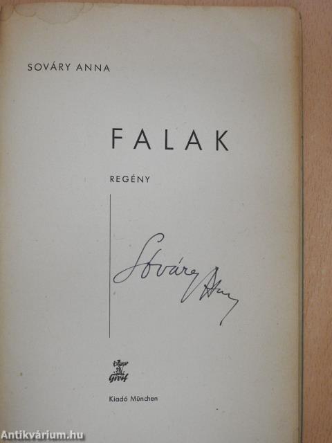 Falak (aláírt példány)