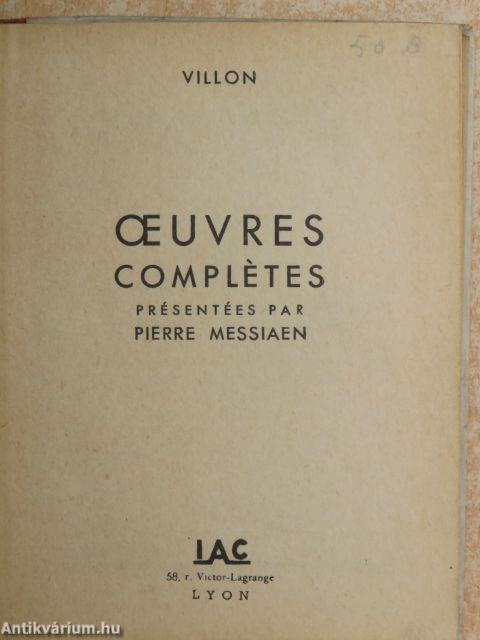 Oeuvres complétes