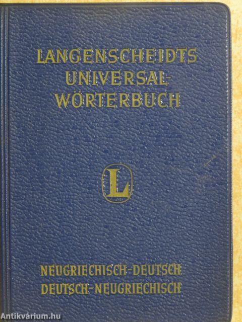 Langenscheidts Universal-Wörterbuch Neugriechisch (Dr. Castiglione László könyvtárából)