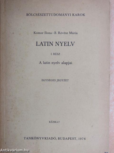 Latin nyelv I.