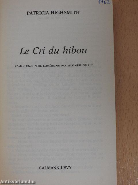 Le Cri du hibou