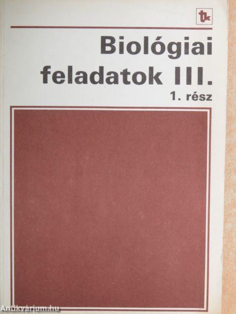 Biológiai feladatok III/1.