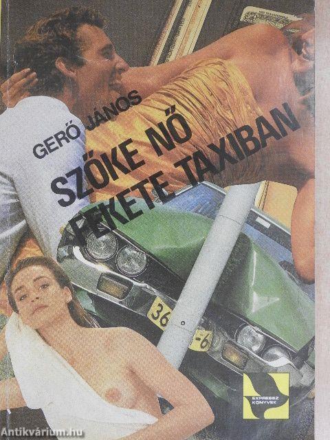 Szőke nő fekete taxiban