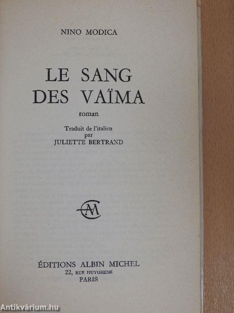 Le Sang des Vaima