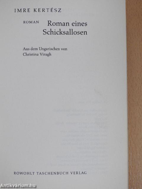 Roman eines Schicksallosen
