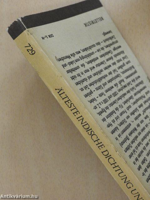 Älteste indische dichtung und prosa