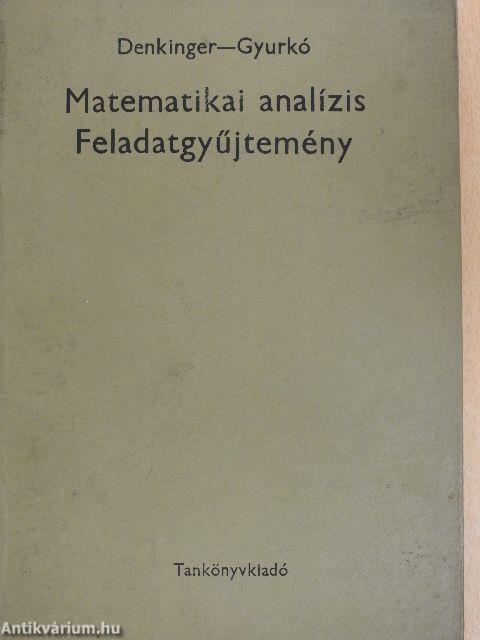 Matematikai analízis feladatgyűjtemény