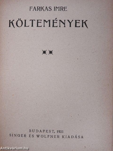 Költemények I-II.