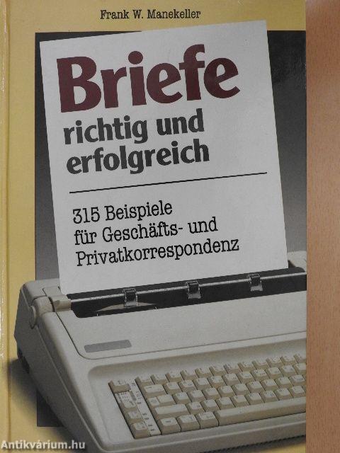 Briefe richtig und erfolgreich