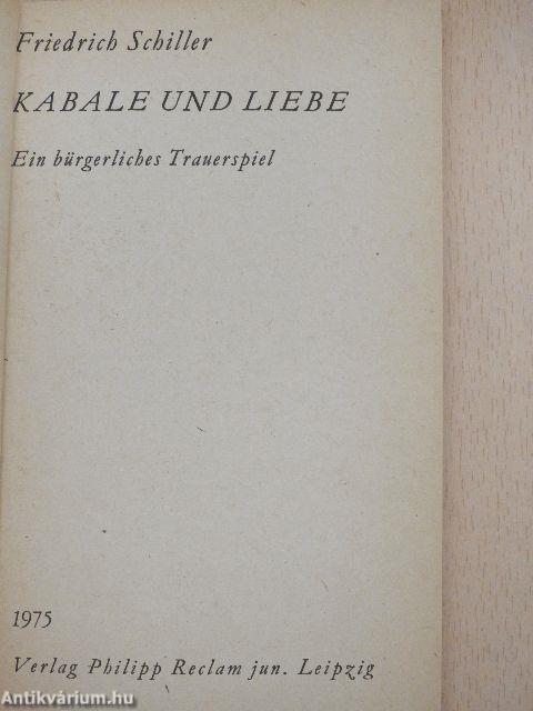 Kabale und Liebe