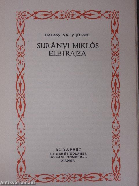 Aranybástya/A halhatatlan ember/Surányi Miklós életrajza