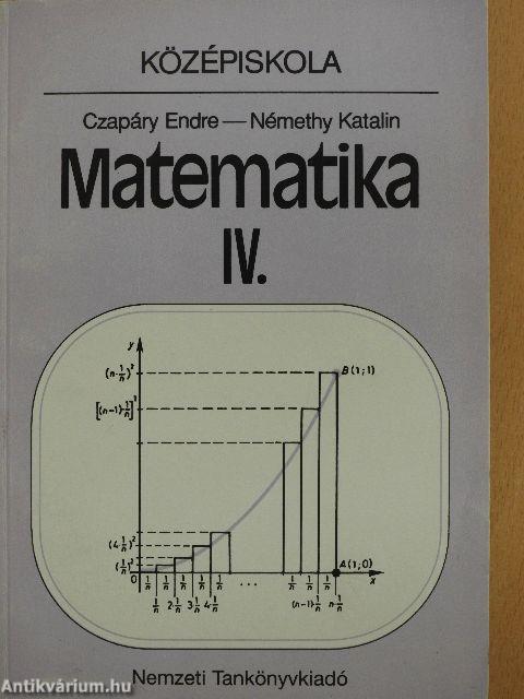 Matematika IV.