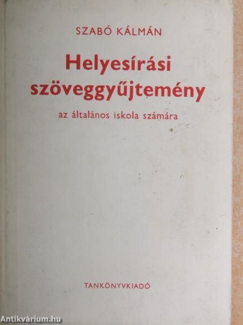 Helyesírási szöveggyűjtemény