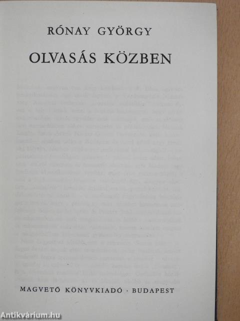 Olvasás közben