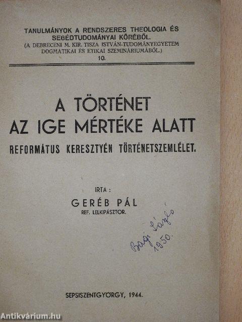 A történet az ige mértéke alatt