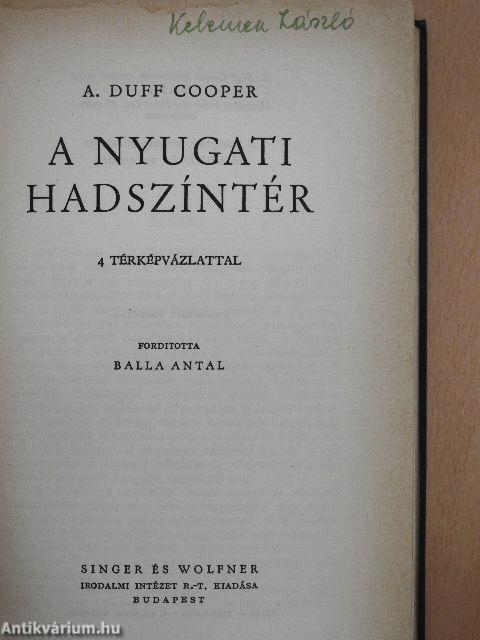A nyugati hadszíntér