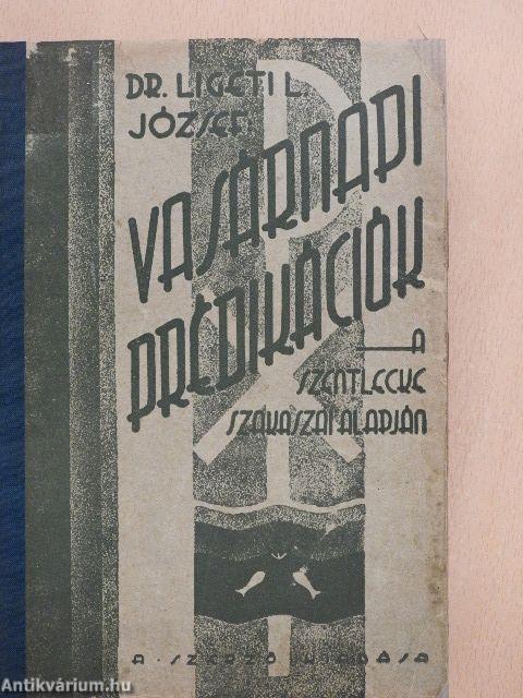 Vasárnapi prédikációk a szentlecke szakaszai alapján II.