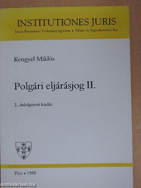 Polgári eljárásjog II.