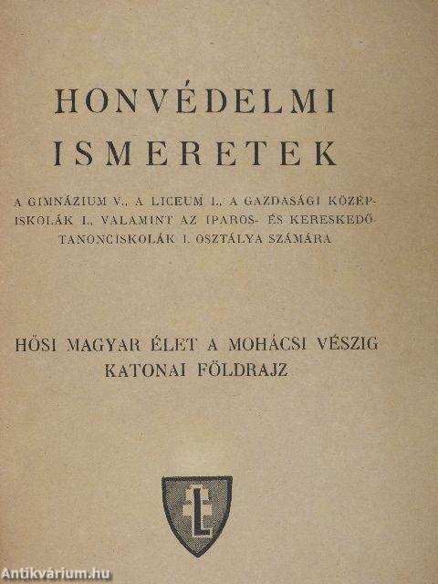 Honvédelmi ismeretek V-VI.