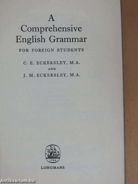 A Comprehensive English Grammar for foreign students