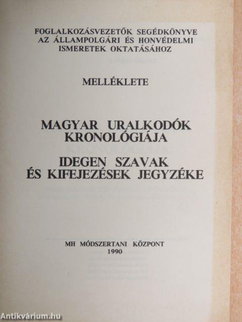 Magyar uralkodók kronológiája/Idegen szavak és kifejezések jegyzéke