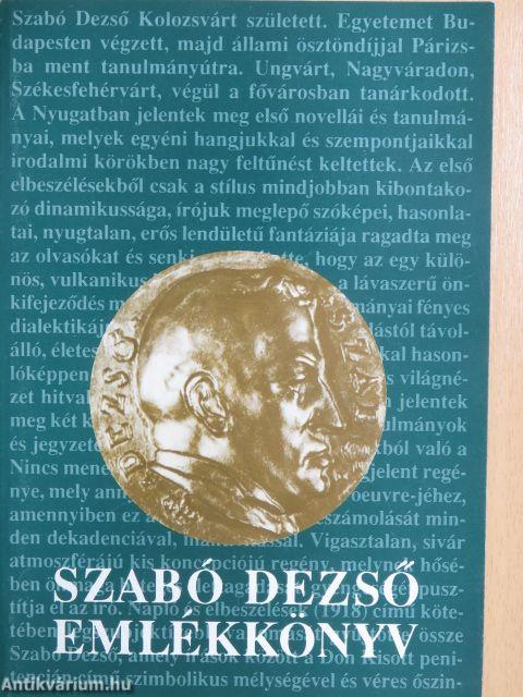 Szabó Dezső emlékkönyv